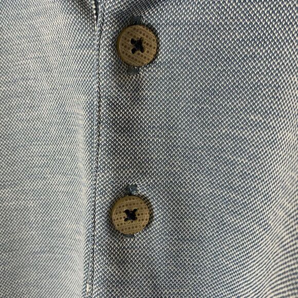 Ted Baker Blue Frend Polka Dot Collar Short Sleeve Polo Shirt Size 4 (US L) - Picture 6 of 13